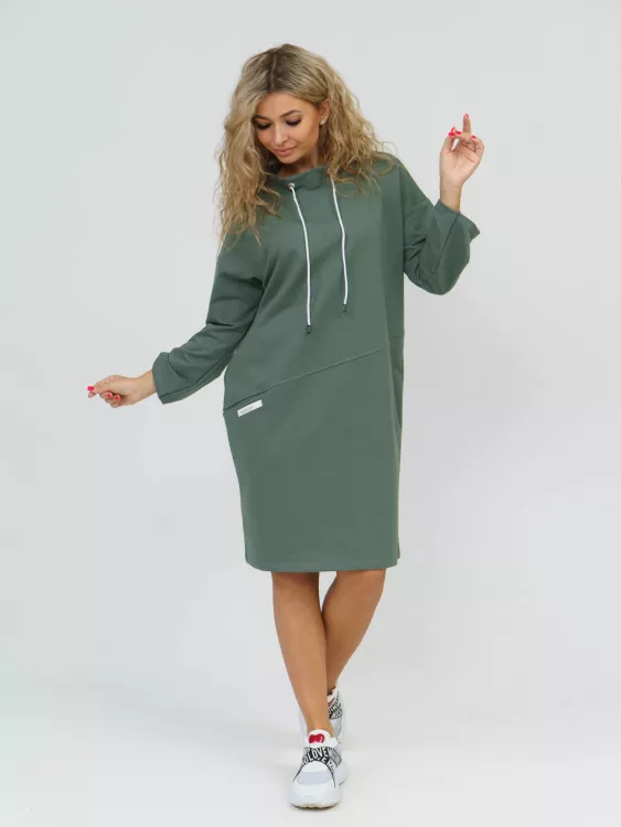 Платье 880 хаки последний размер