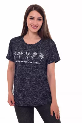 Футболка женская 6-188в (темно-синий)