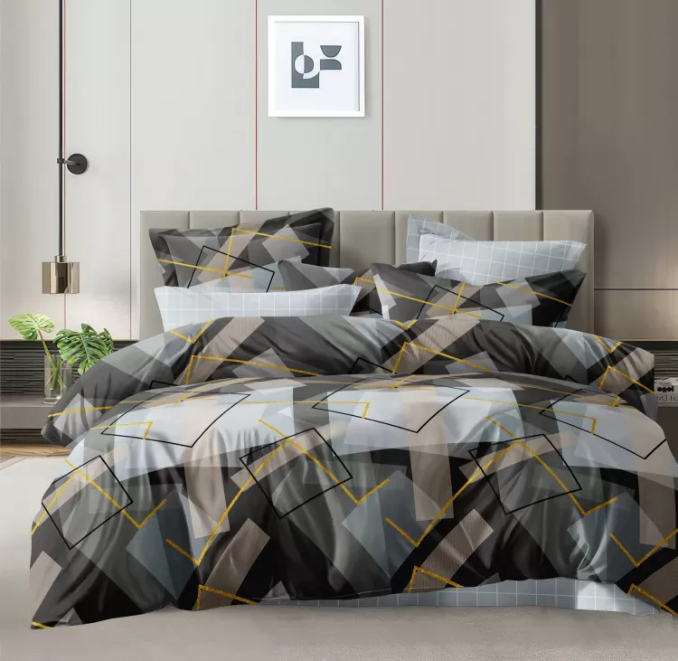 Постельное белье поплин эксклюзив на молнии - Бергамо