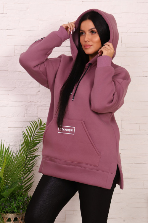 Толстовка Проект брусничный последний размер