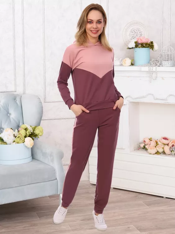 Синди (пудра) костюм с капюшоном