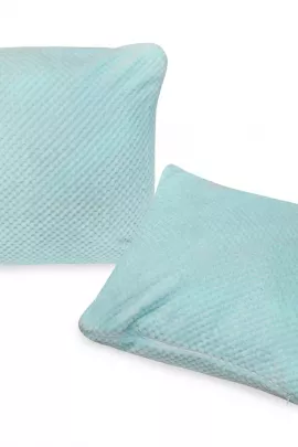 Волна(мята) наволочка декор. велсофт