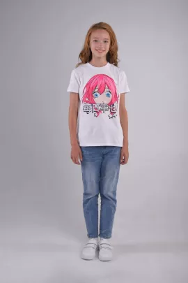 Футболка детская для девочек Nara арт.6173813