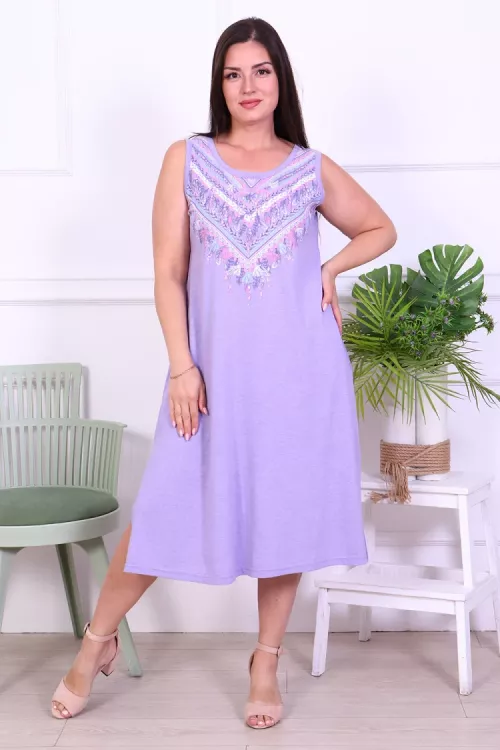Сарафан 42177 лиловый последний размер