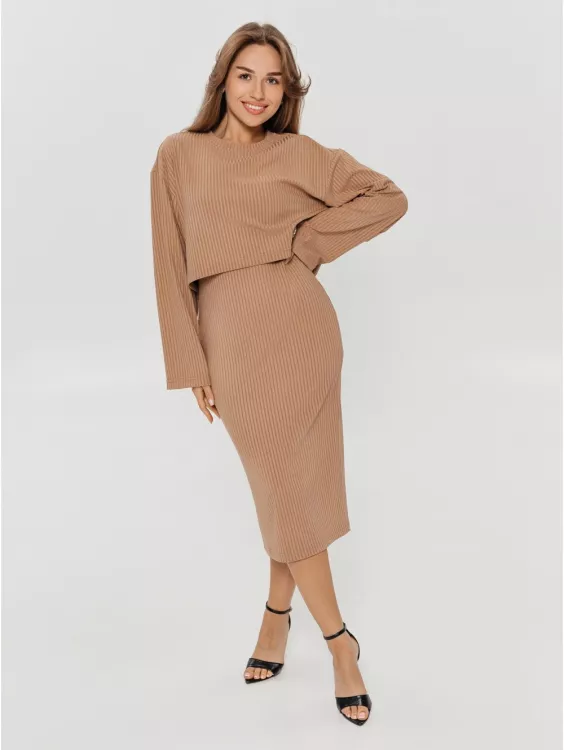 Платье женское 91827 (бежевый)