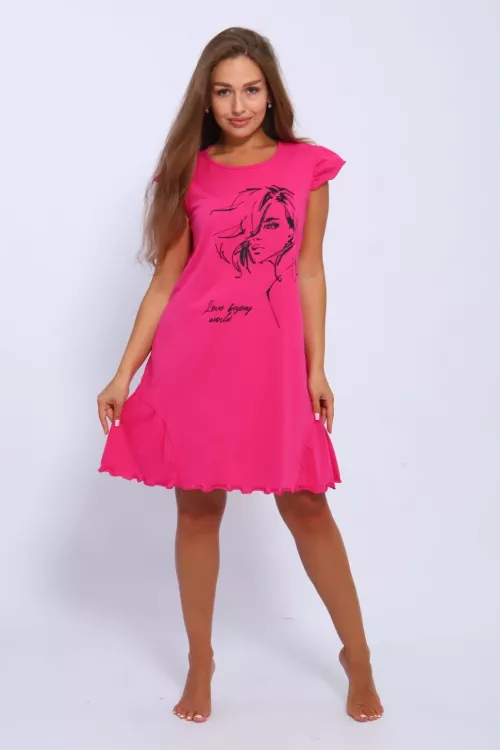 Сорочка 36441 фуксия последний размер