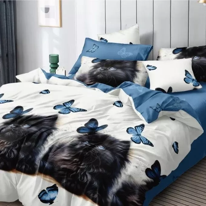 Постельное белье поплин эксклюзив на молнии - Мурзик