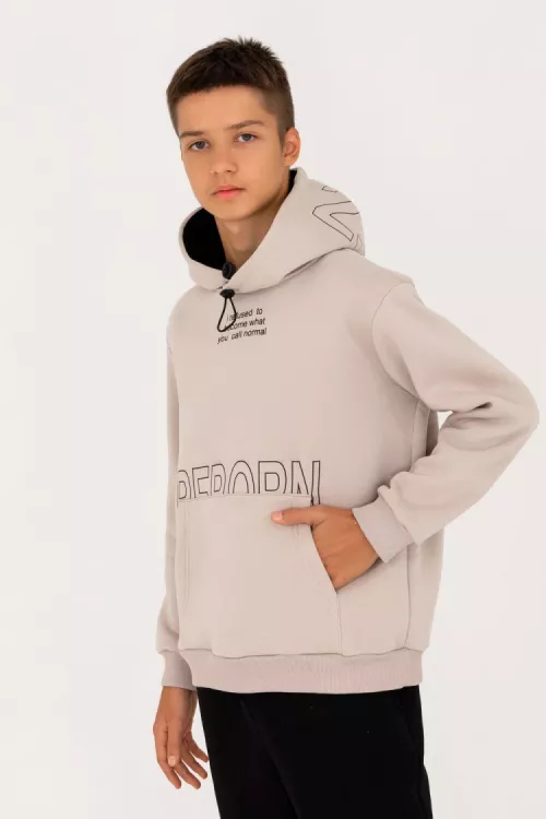 Толстовка подростковая 1568 бежевый последний размер