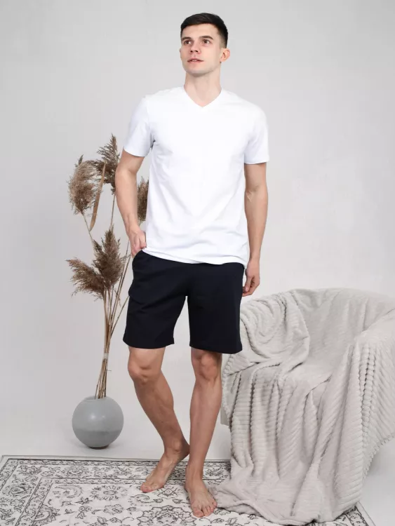 Шм-01 НСД Шорты мужские (футер) Темно-синий