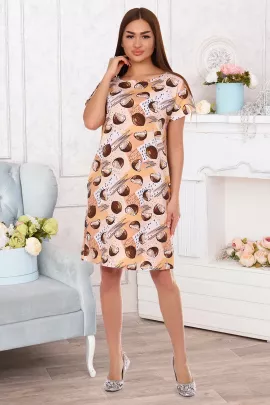 Кокосы (беж) туника