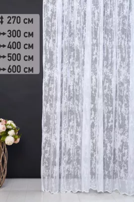 Тюль 78035 Мрамор белый последний размер