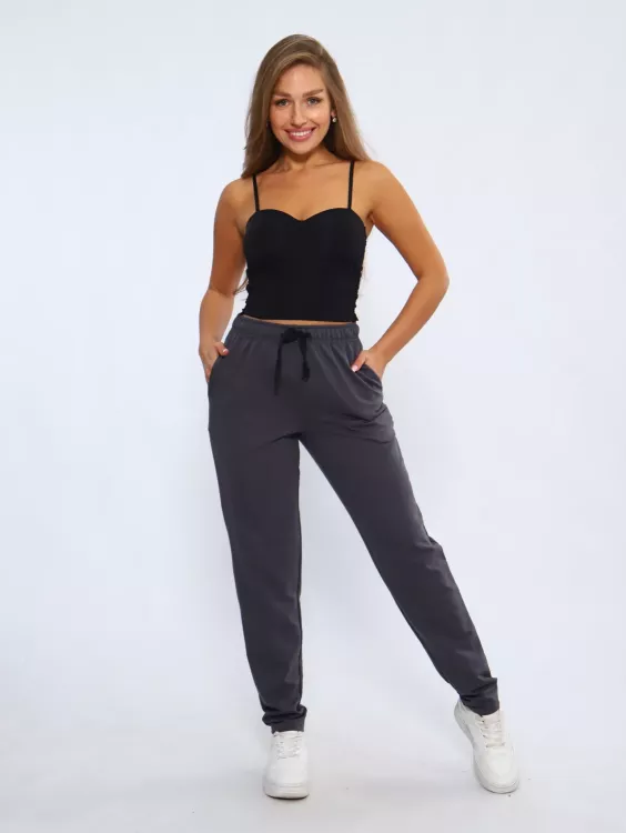 Брюки женские 8-045б (графит)