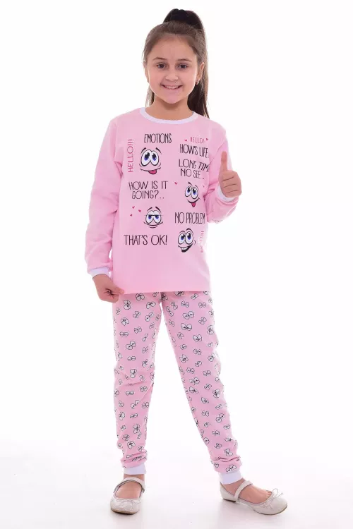 Пижама подростковая 12-077а (розовый)