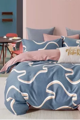 Постельное белье сатин элит на молнии - Пестрая лента