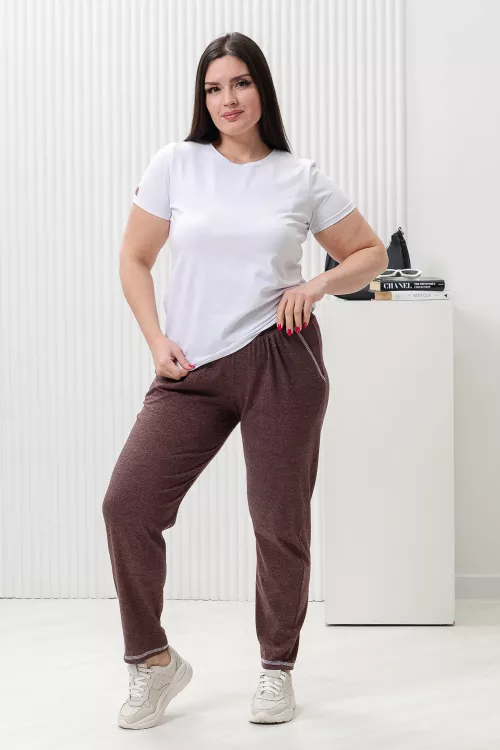 Брюки 0217 шоколад последний размер