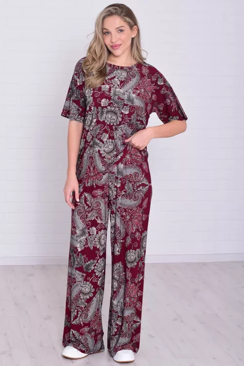 Костюм женский 5-353д (бордо)