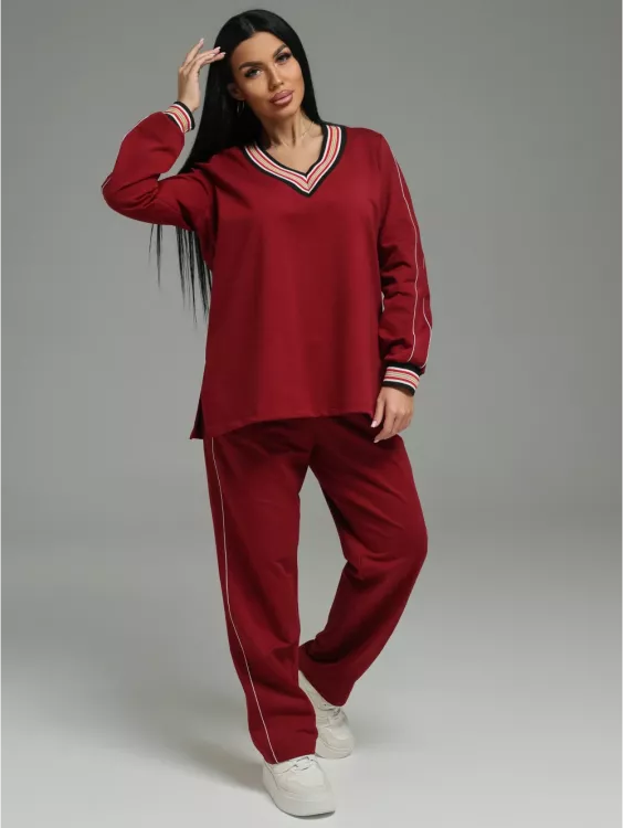 Акцент костюм женский (бордо)