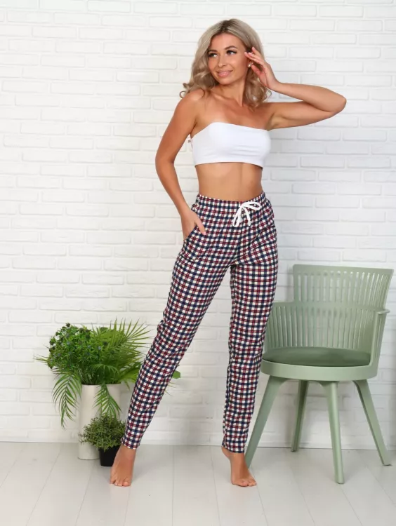 Брюки женские 8-043д (клетка)