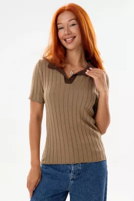 Футболка женская вязаная поло 840051