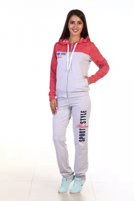 Пижама женская 5-90 (серый+коралл) Релакс