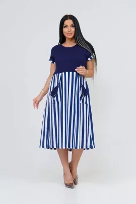 Платье 869054 темно-синий последний размер