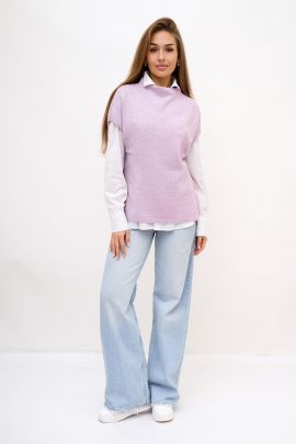 Кофта-жилет женский вязаный 21242