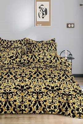 Постельное белье полисатин на молнии - Золотой вензель