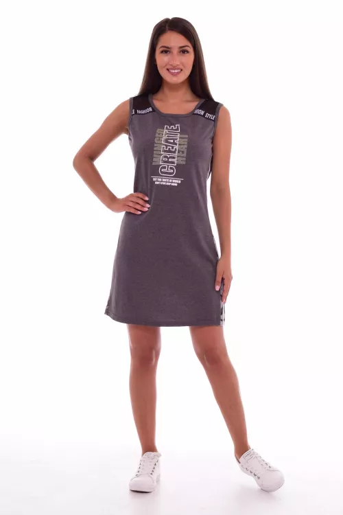 Туника женская 6-142 (антрацит-меланж)