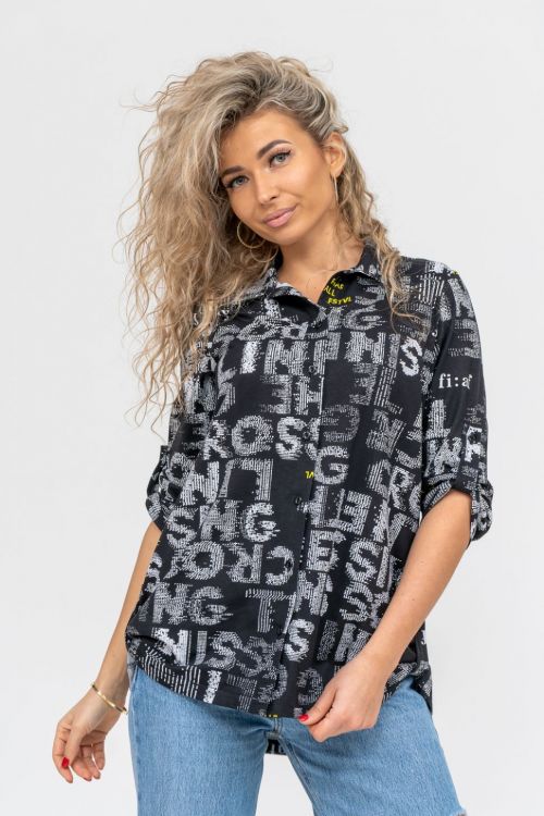 Туника 36704 черный последний размер