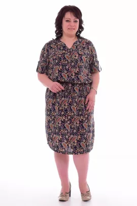 *Платье женское Ф-1-22г (темно-синий)