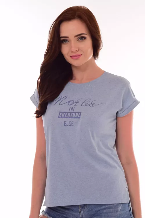 Футболка женская 6-144в (голубой)