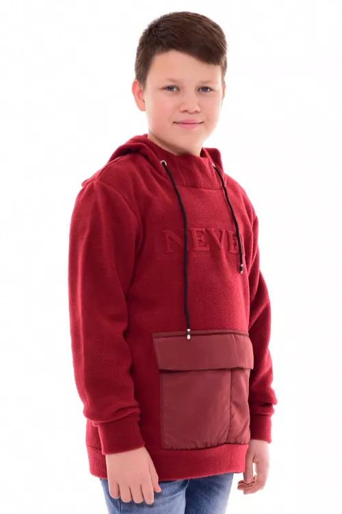 Толстовка подростковая 11-044в (бордо)