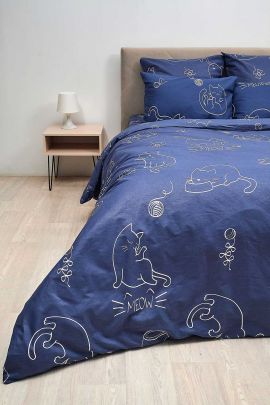 Пододеяльник бязь на молнии - Котики