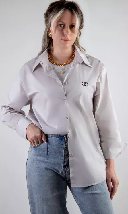 Рубашка оверсайз хлопок y2k