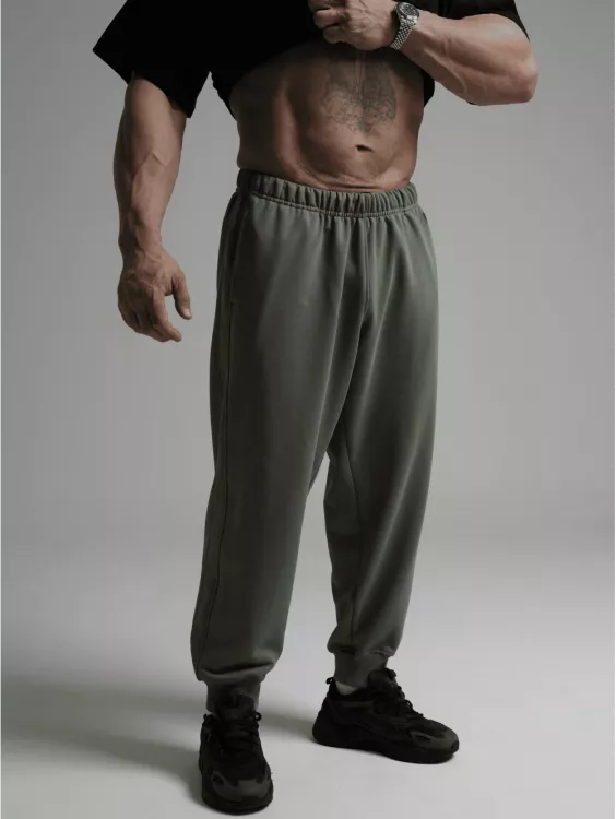 Леон брюки мужские (оливковый)