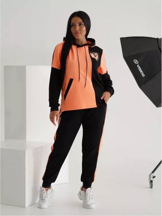 Костюм женский "Неон" оранжевый