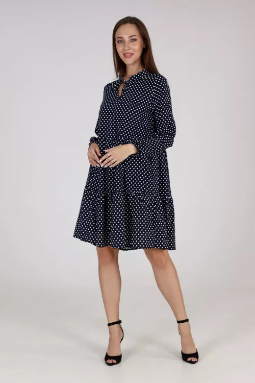 Платье 20652 темно-синий последний размер