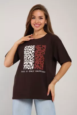 *Футболка женская Ф-2-043а (шоколад)